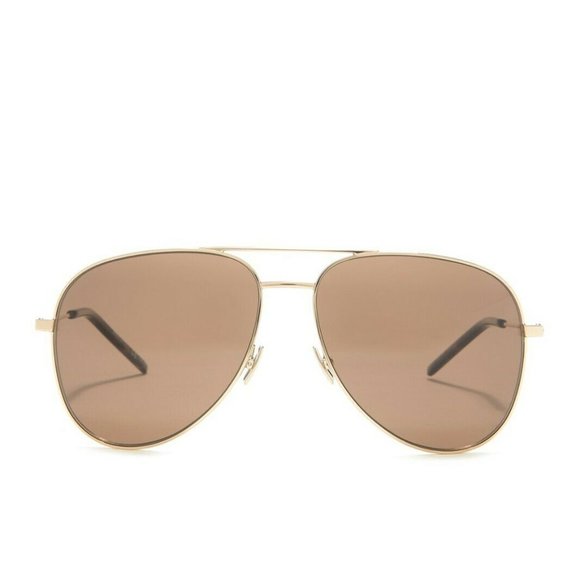 LAST ONE! 
NWT Saint Laurent Classic Aviator Sunglasses Brown main image 7